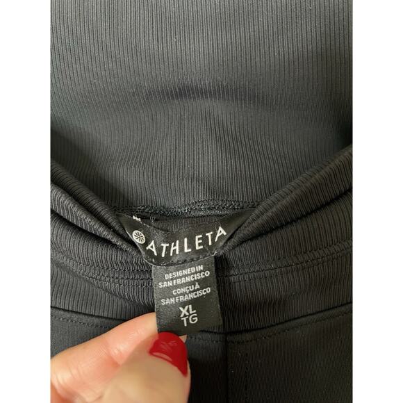 Athleta Black Wide Leg Pant Size XL Athleisure Casual - Picture 2 of 4